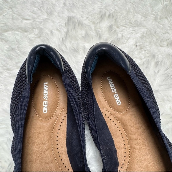 Lands’ End Navy Blue Ballet Flats Size 7 - Picture 7 of 10